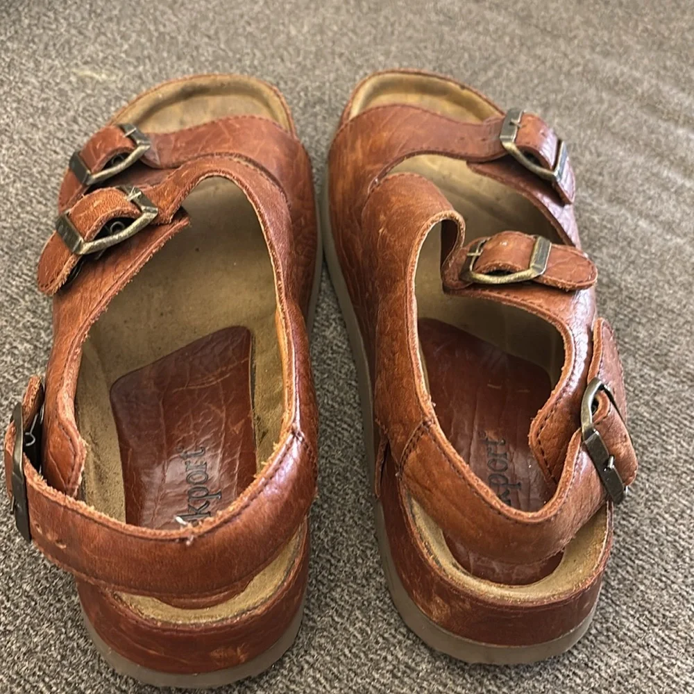 Rockport #M1909‎ brown Leather Men’s Sandals Size 10